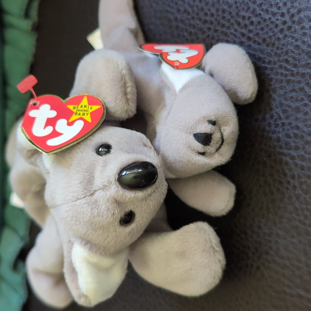 1996 Rare Beanie Babie and Teenie Beanie set "Mel"